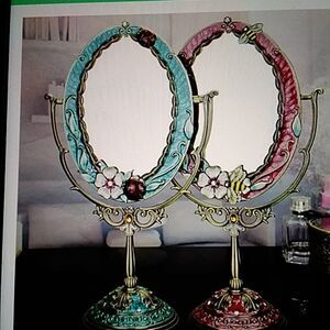 Antique Inspired Tabletop Makeup Mirror